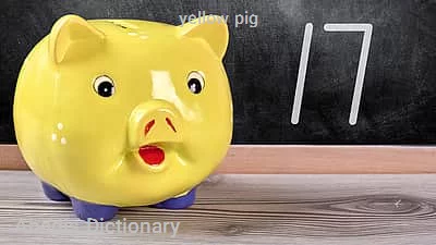 yellow pig